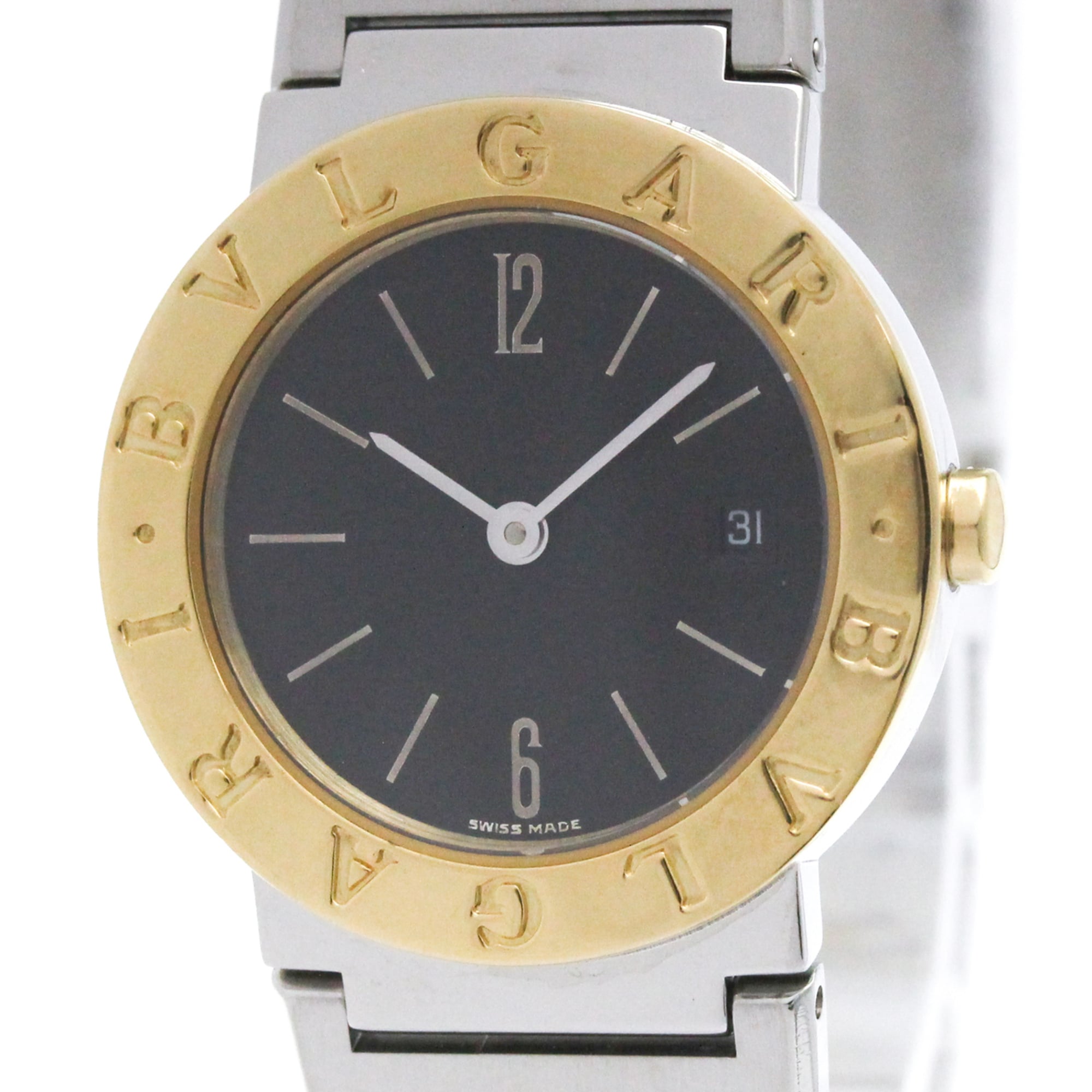 Bvlgari Bvlgari Quartz Stainless Steel And Yellow Gold Watch (Pre-Owned)