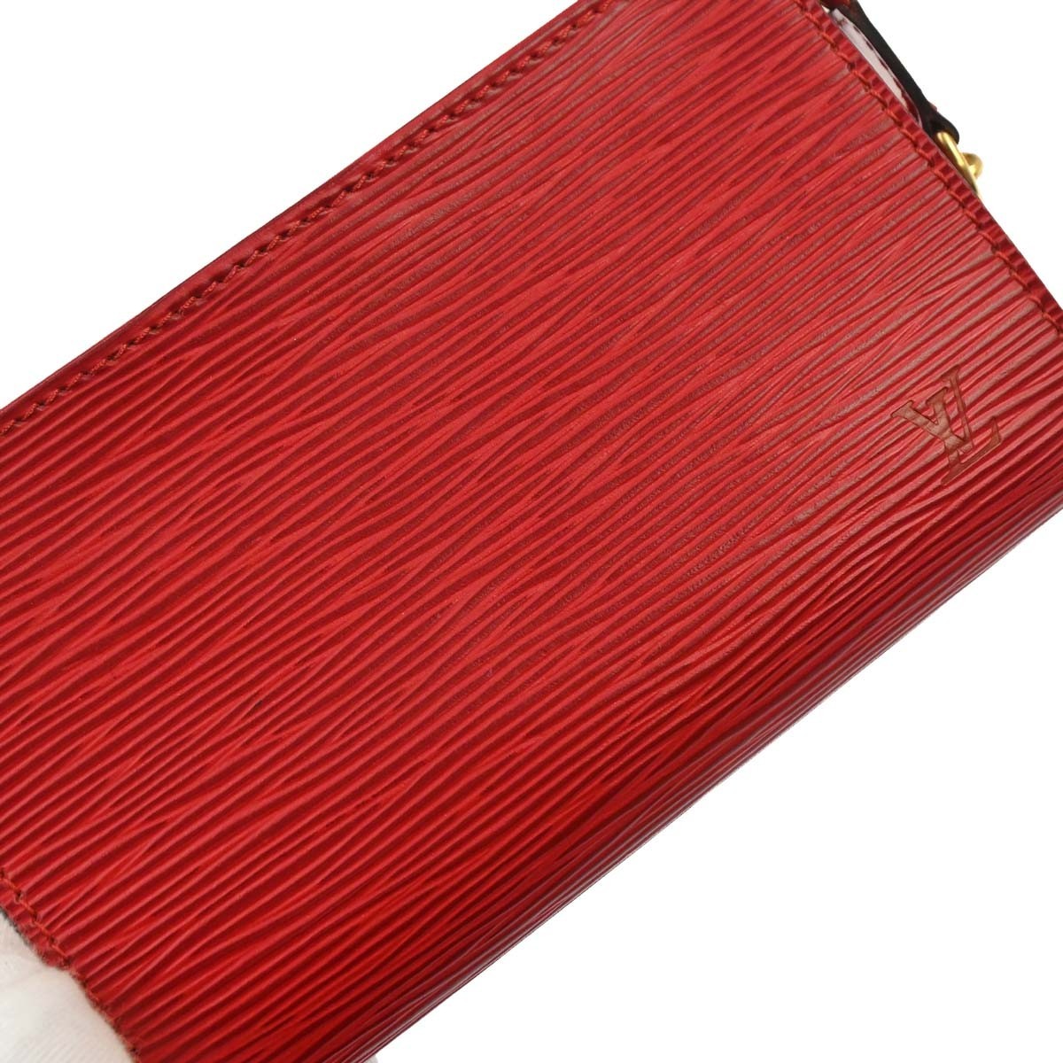 Louis Vuitton Bucket Epi Leather Red Leather Tote Bag Bag (Pre-Owned)