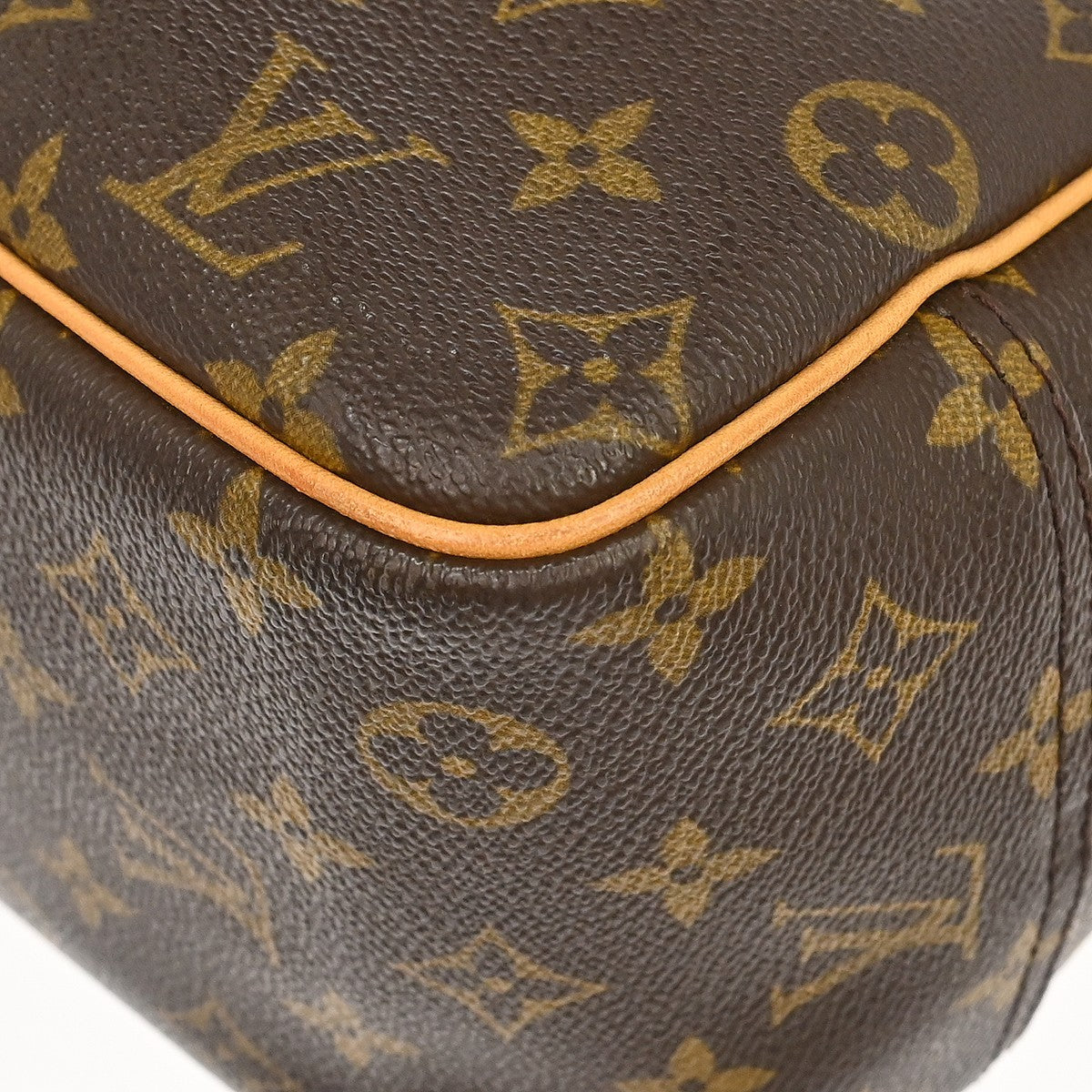 Louis Vuitton Deauville Monogram Canvas Brown Canvas Handbag (Pre-Owned)