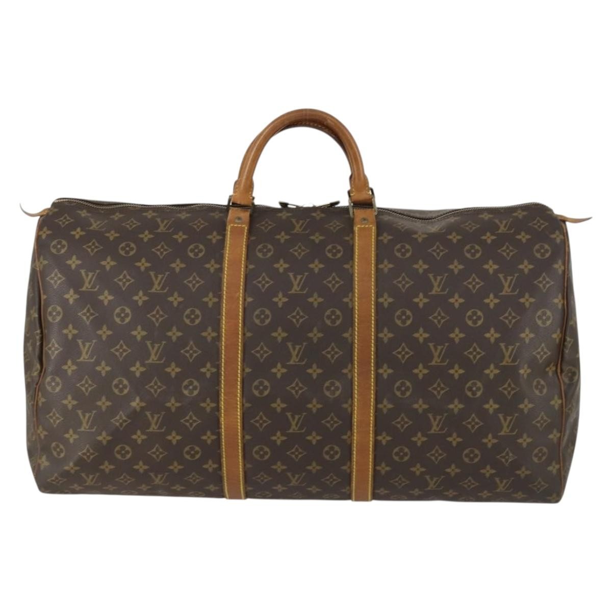 Louis Vuitton Keepall Monogram Canvas Brown Canvas Travel Bag Bag (Pre-Owned)