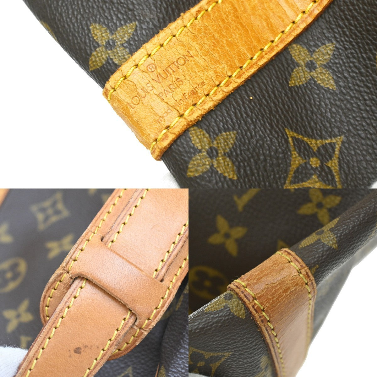 Louis Vuitton Keepall Bandouliere Monogram Canvas Brown Canvas Travel Bag Bag (Pre-Owned)