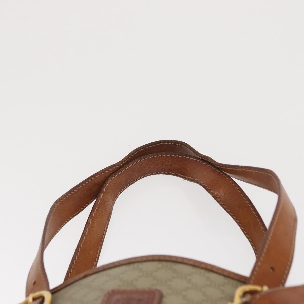 Celine Vintage Macadam Canvas Beige Canvas Backpack Bag (Pre-Owned)