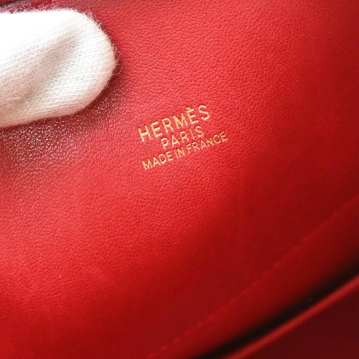 Hermes Bolide Clemence Red Leather Handbag (Pre-Owned)