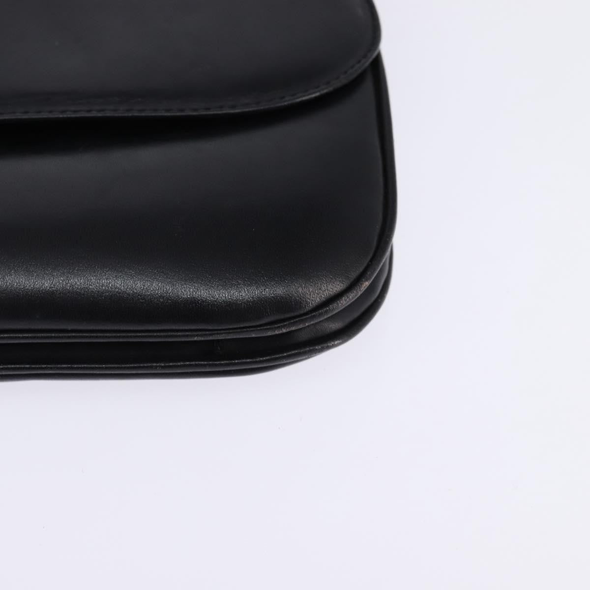 Celine Vintage Leather Black Leather Shoulder Bag Bag (Pre-Owned)
