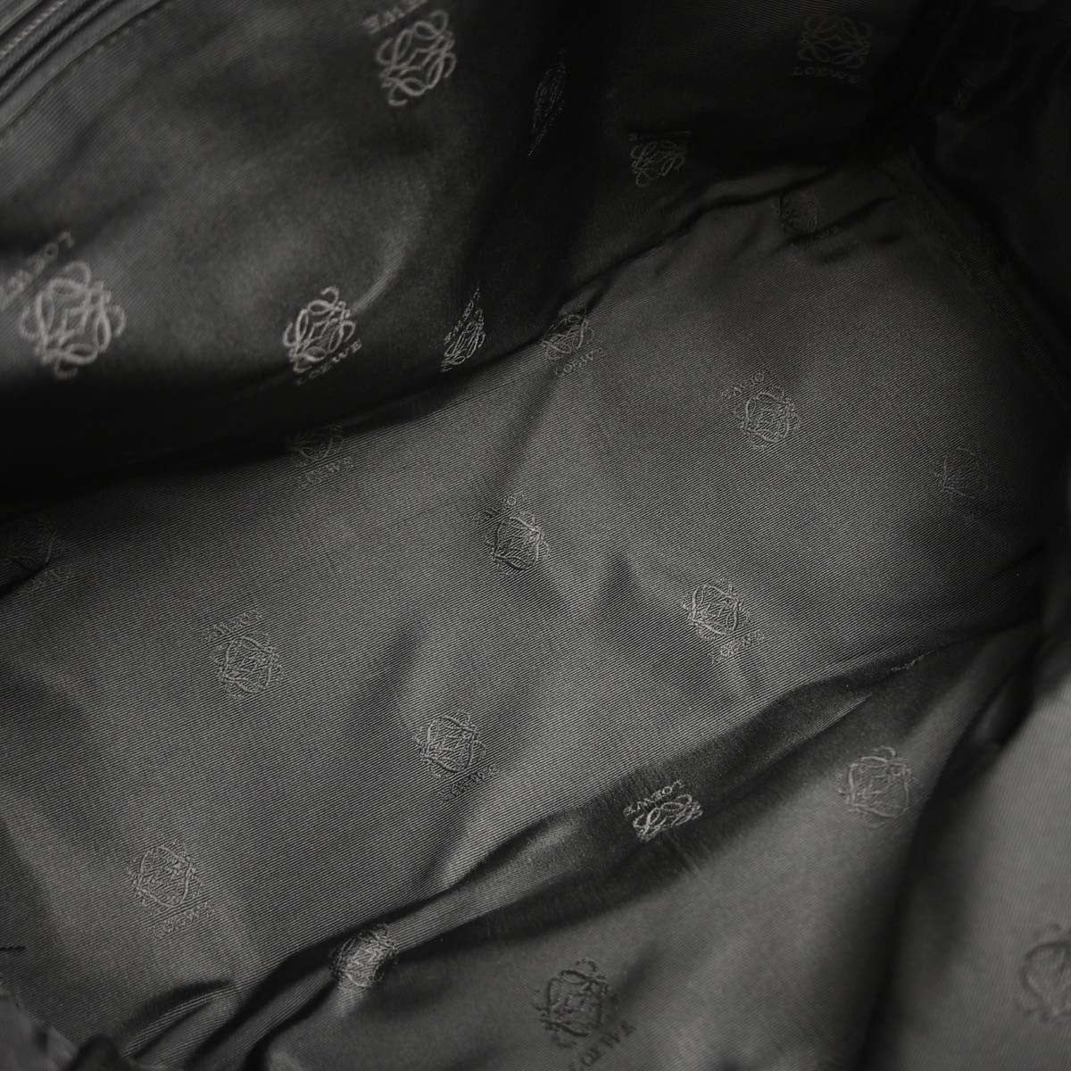 Loewe Amazona Leather Black Leather Travel Bag Bag (Pre-Owned)