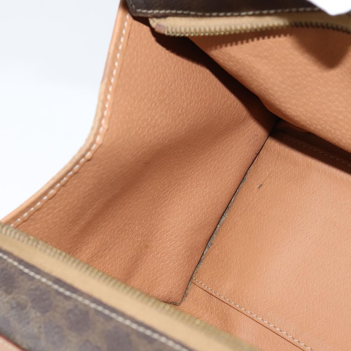 Celine Vintage Macadam Canvas Brown Canvas Tote Bag Bag (Pre-Owned)