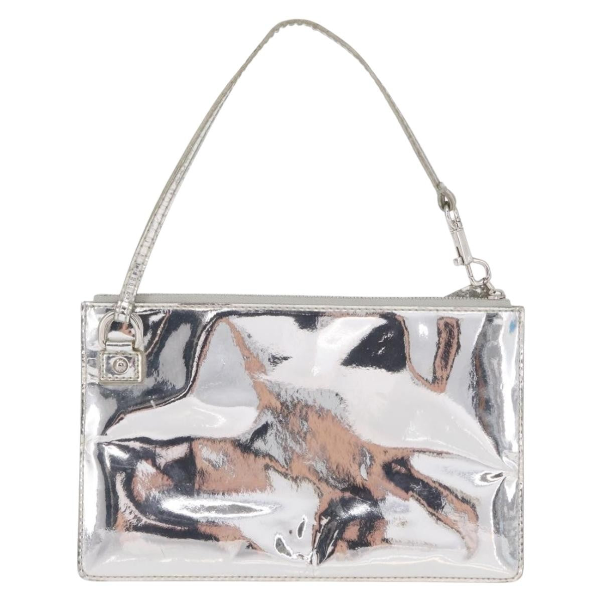 Louis Vuitton Pochette Clutch Monogram Miroir Pvc Silver Pvc Clutche & Pouche Bag (Pre-Owned)