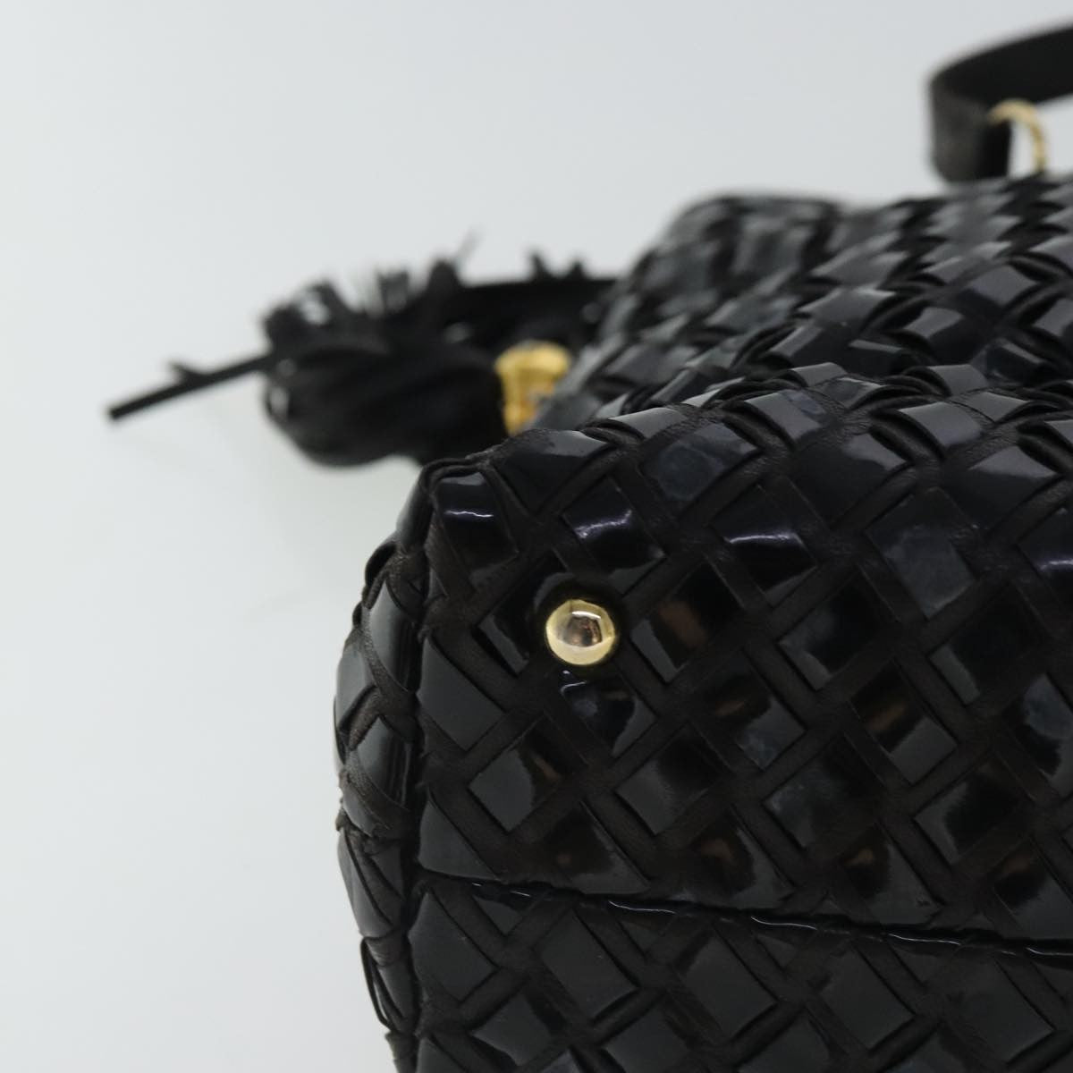 Bally Vintage Patent Leather Black Patent_Leather Crossbody Bag Bag (Pre-Owned)