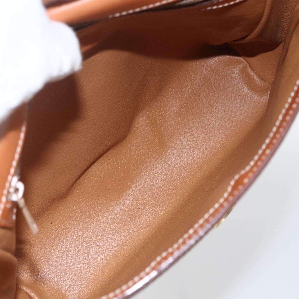 Celine Vintage Macadam Canvas And Leather Brown Canvas Shoulder Bag Bag (Pre-Owned)