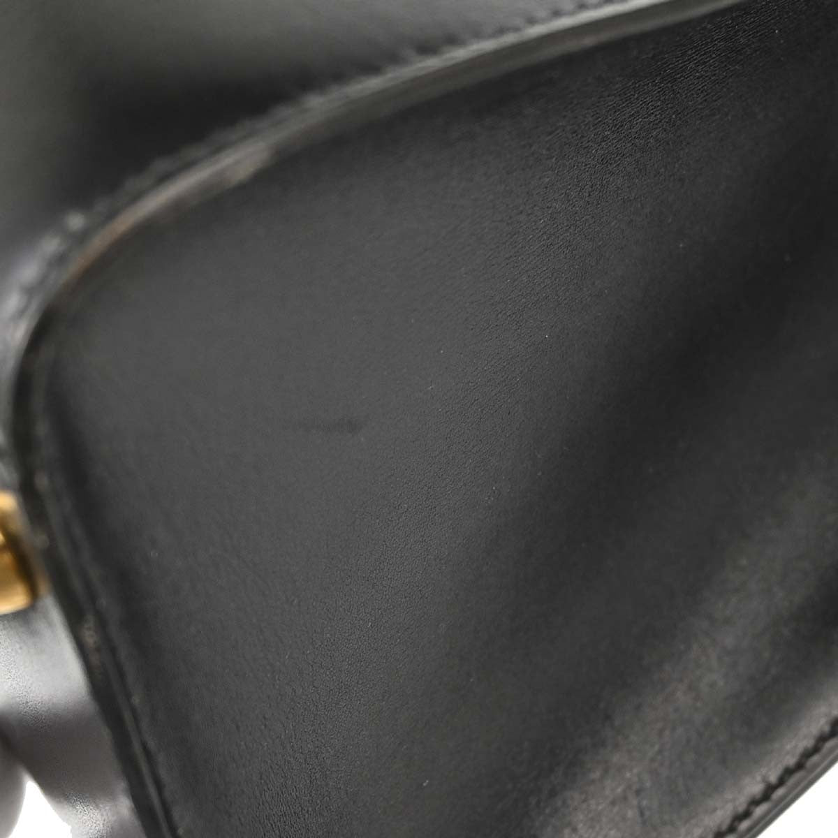 Hermes Kelly Sport Box Calf Black Leather Shoulder Bag Bag (Pre-Owned)