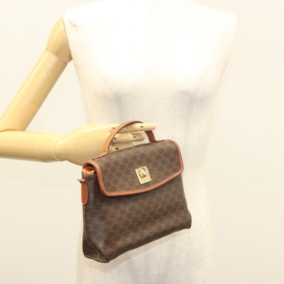 Celine Triomphe Vintage Macadam Canvas Brown Canvas Bag (Pre-Owned)