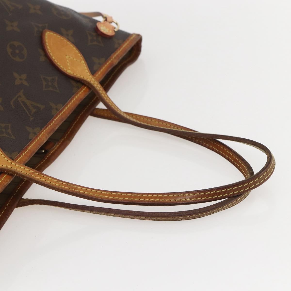 Louis Vuitton Neverfull Monogram Canvas Brown Canvas Tote Bag Bag (Pre-Owned)