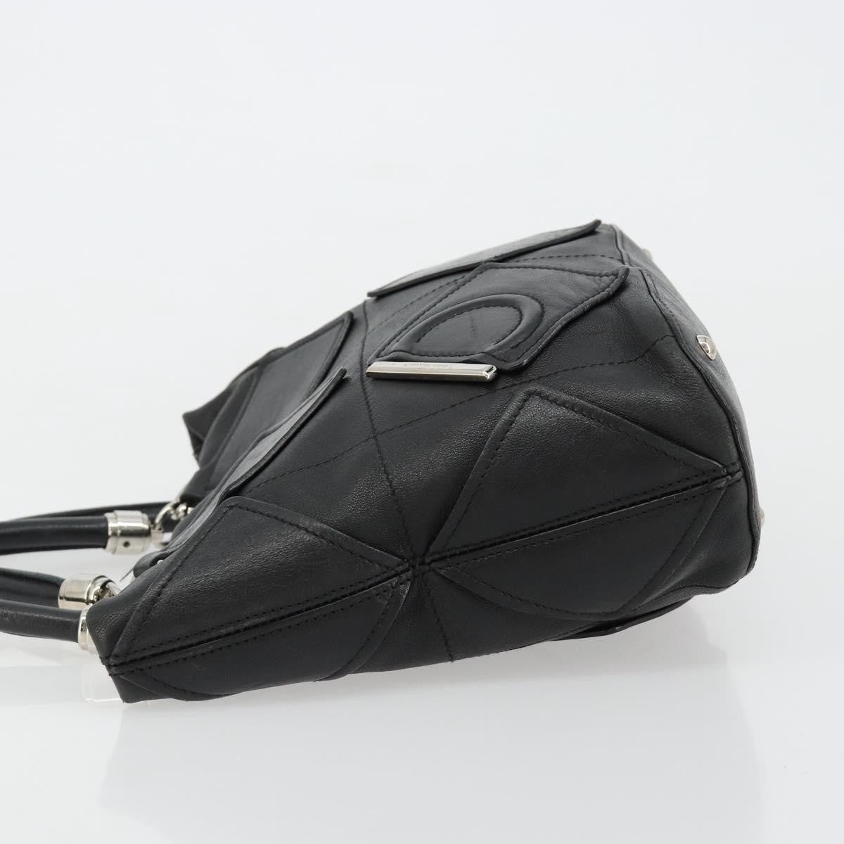Salvatore Ferragamo Vintage Leather Black Leather Handbag (Pre-Owned)