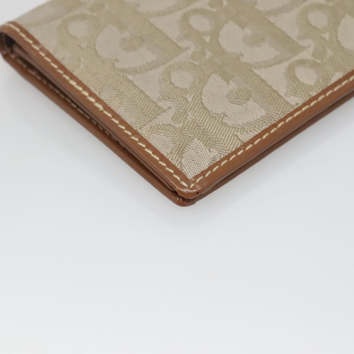 Christian Dior Trotter French Diorissimo Canvas Green Canvas Wallets Accessory (Pre-Owned)