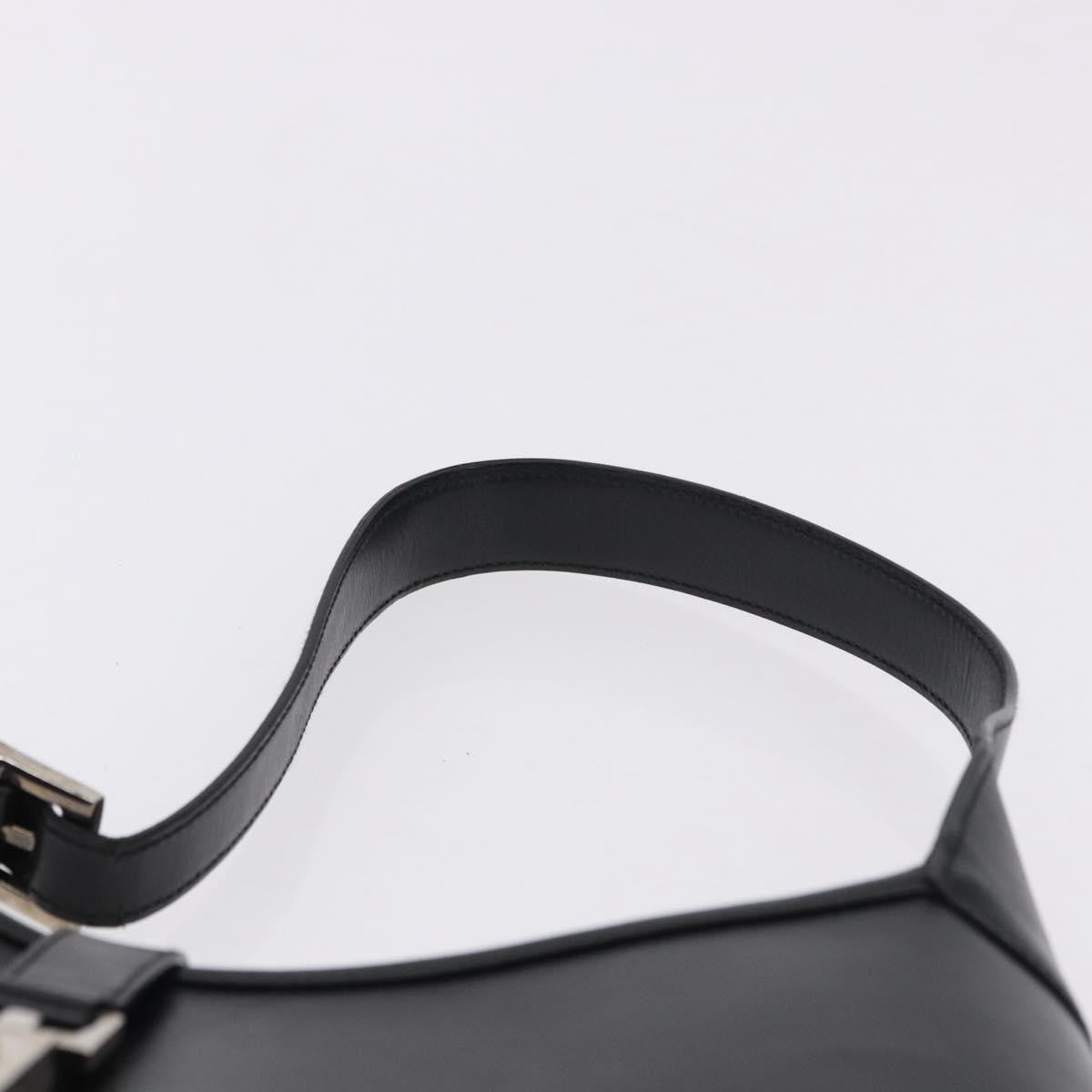 Gucci Jackie O Bouvier Hobo Leather Black Leather Shoulder Bag Bag (Pre-Owned)