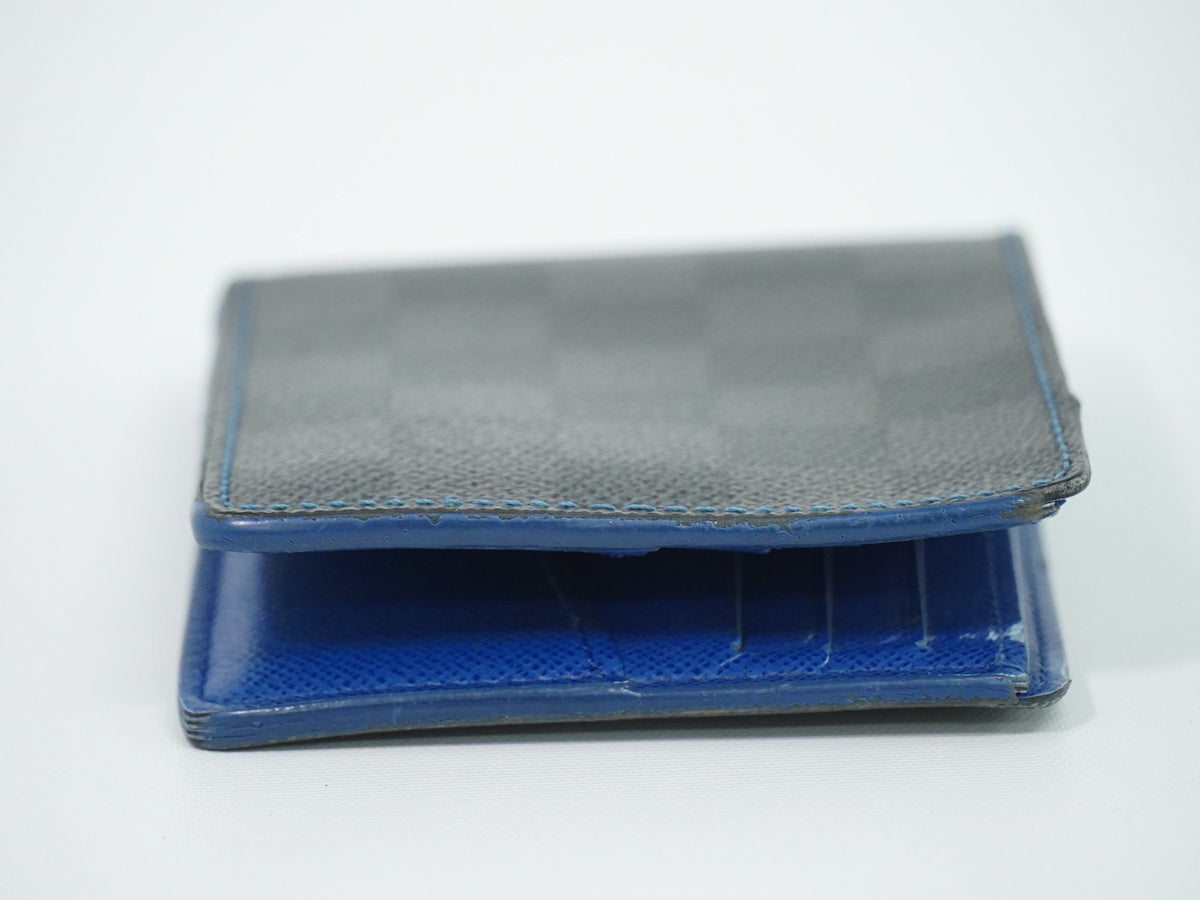 Louis Vuitton Slender Damier Graphite Black Canvas Wallets Accessory (Pre-Owned)