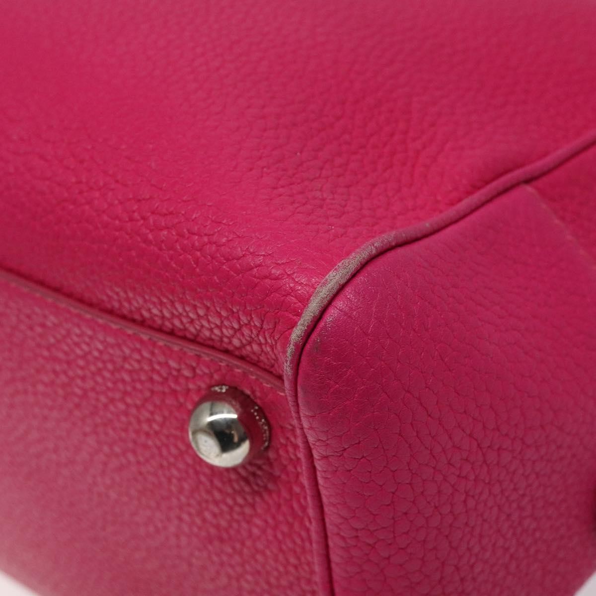 Loewe Vintage Anagram Leather Pink Leather Handbag (Pre-Owned)