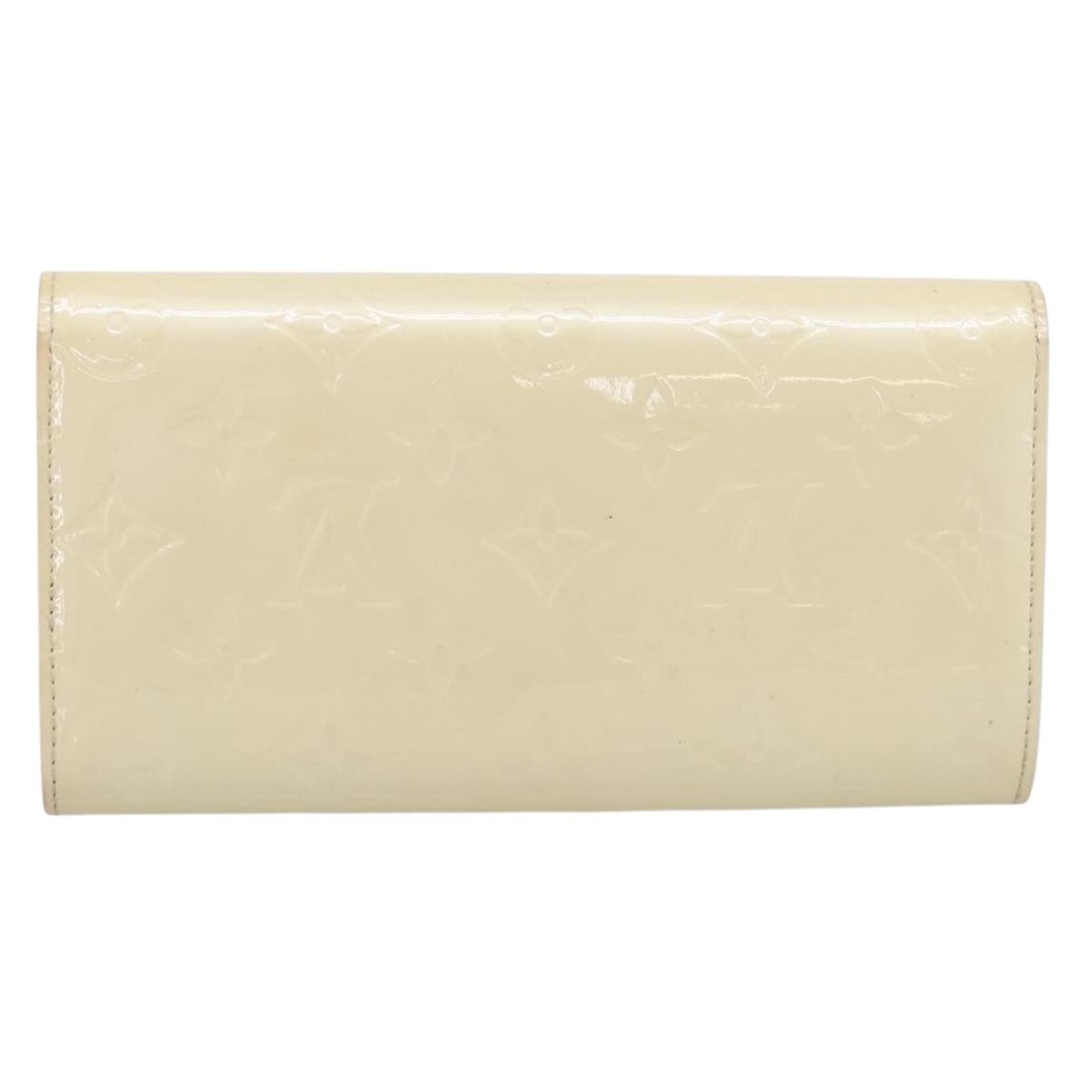 Louis Vuitton Vintage Sarah Monogram Vernis Beige Patent_Leather Wallets Accessory (Pre-Owned)