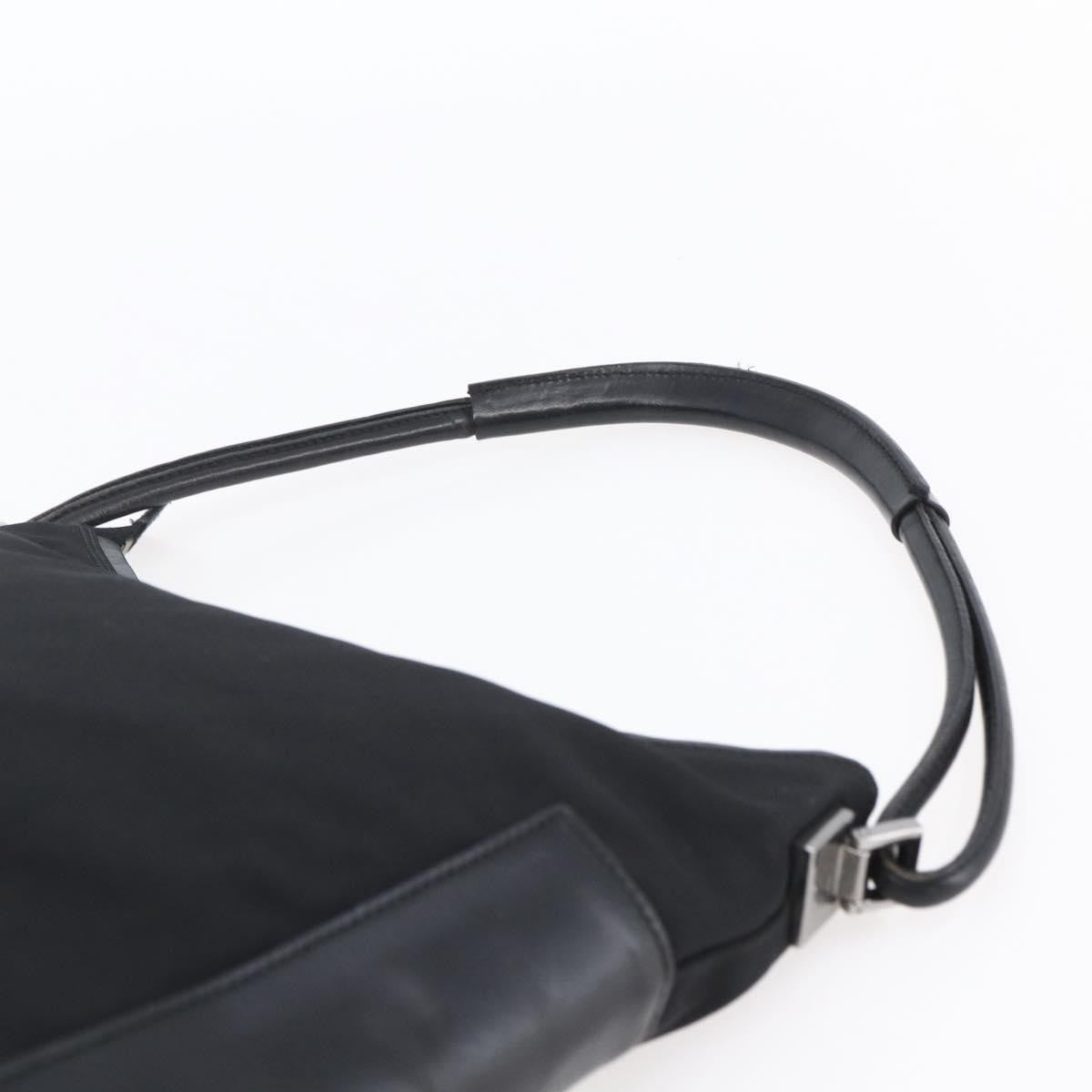 Gucci Vintage Gg Canvas Black Canvas Shoulder Bag Bag (Pre-Owned)