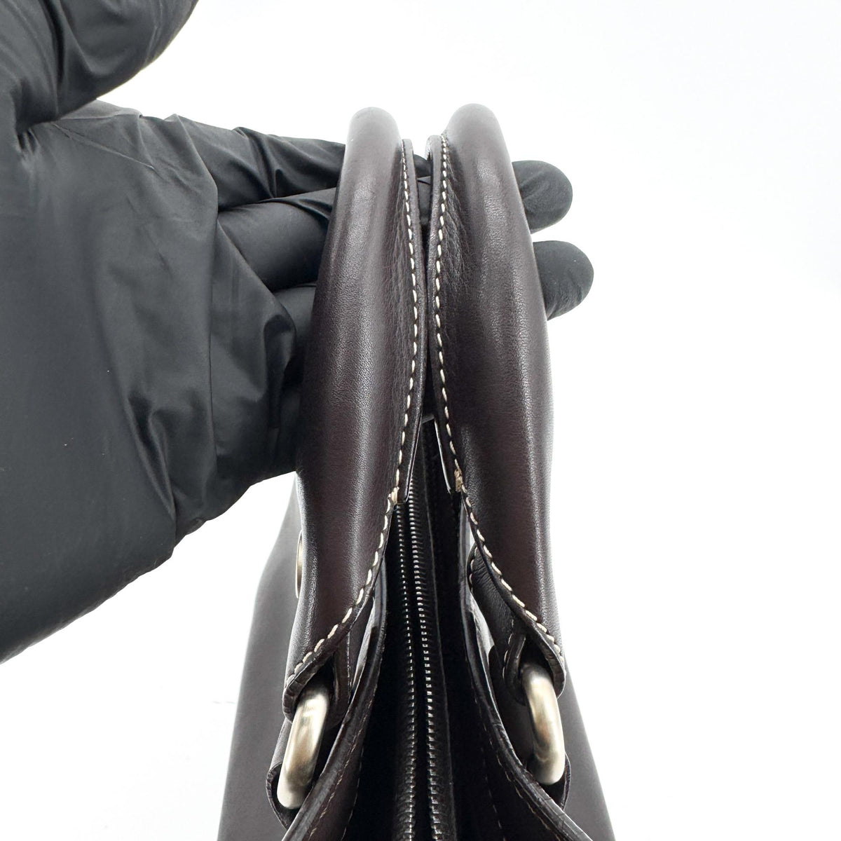 Celine Boogie Calfskin Black Leather Handbag (Pre-Owned)