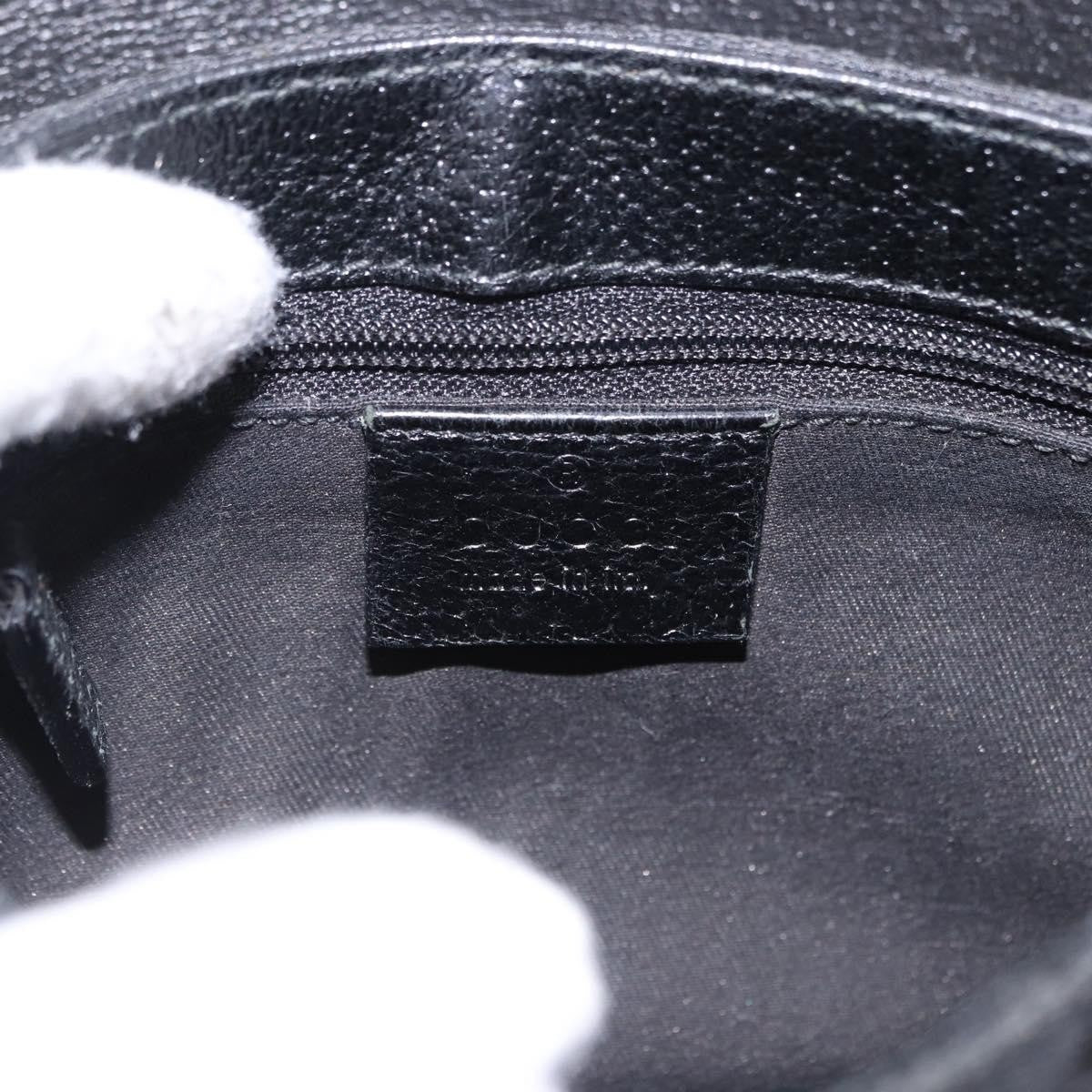 Gucci Buckle Waist Gg Canvas And Leather Black Canvas Clutche & Pouche Bag (Pre-Owned)