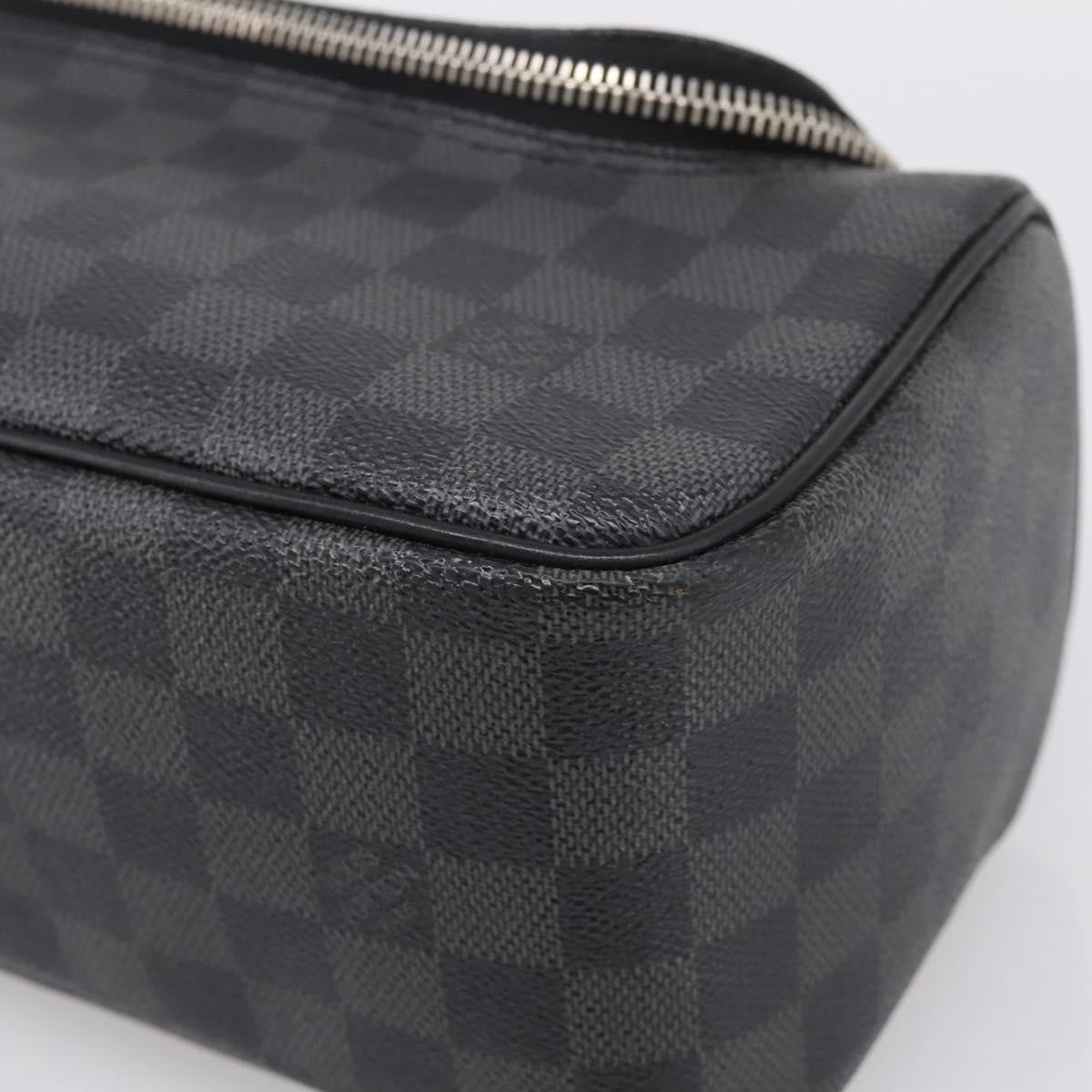 Louis Vuitton Trousse Toilette Damier Canvas Black Canvas Clutche & Pouche Bag (Pre-Owned)