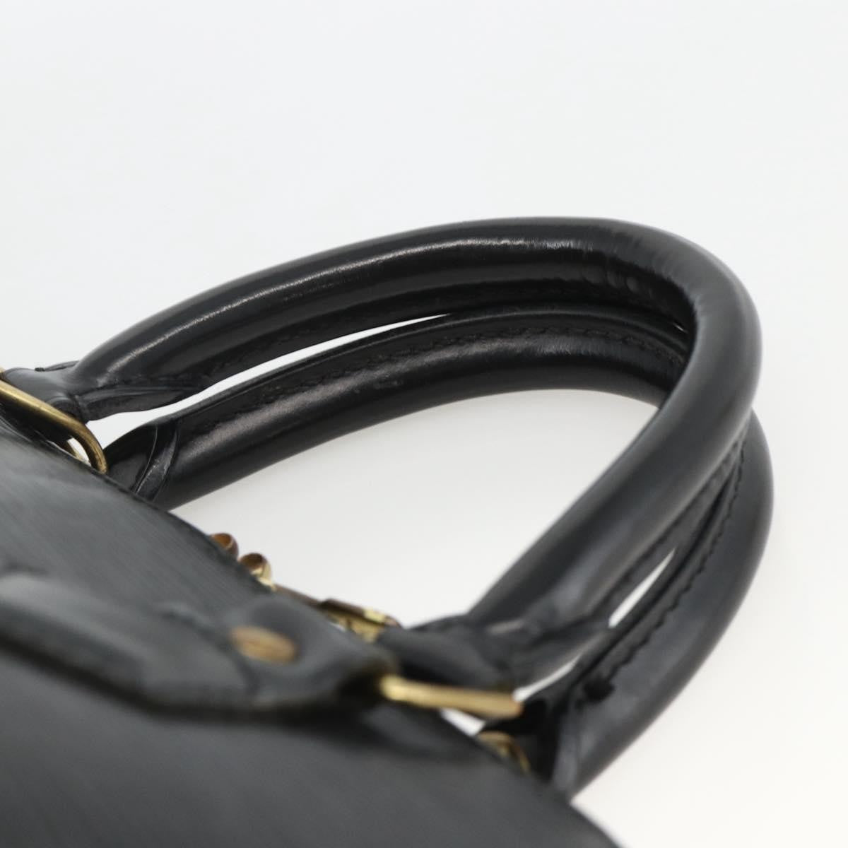 Louis Vuitton Alma Epi Leather Black Leather Handbag (Pre-Owned)