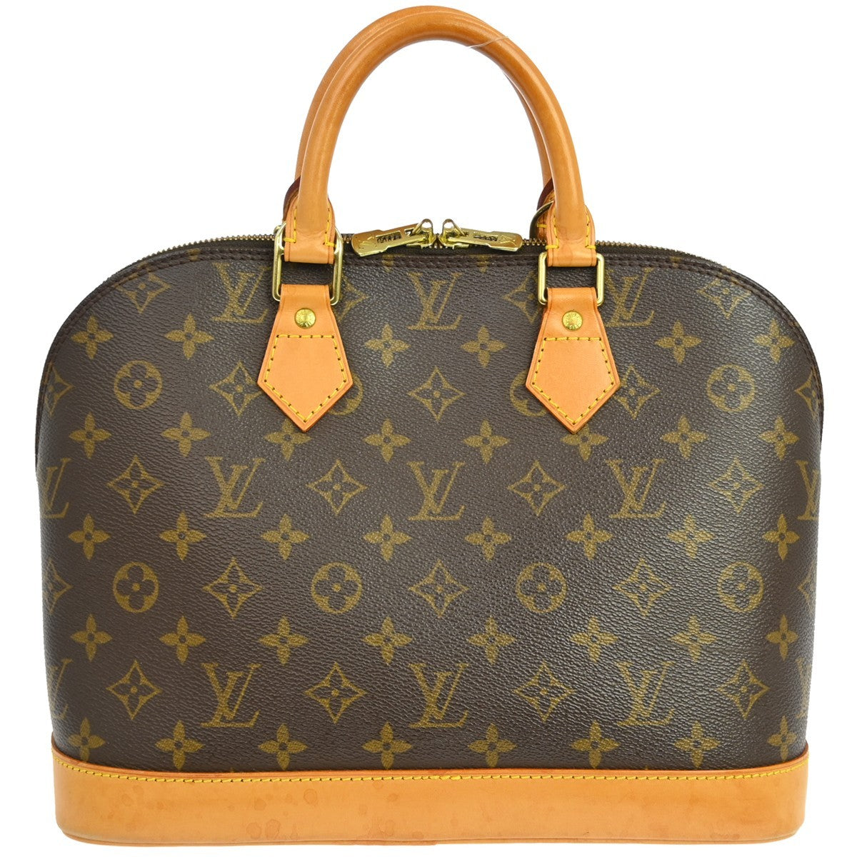 Louis Vuitton Alma Monogram Brown Canvas Handbag (Pre-Owned)