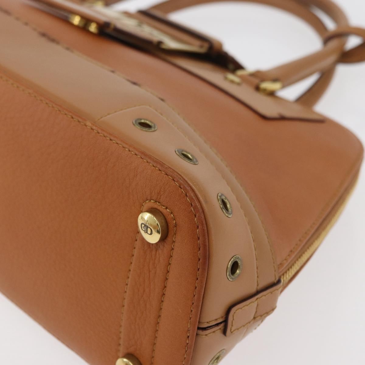 Christian Dior Street Chic Uptown Alligator Brown Leather Handbag (Pre-Owned)