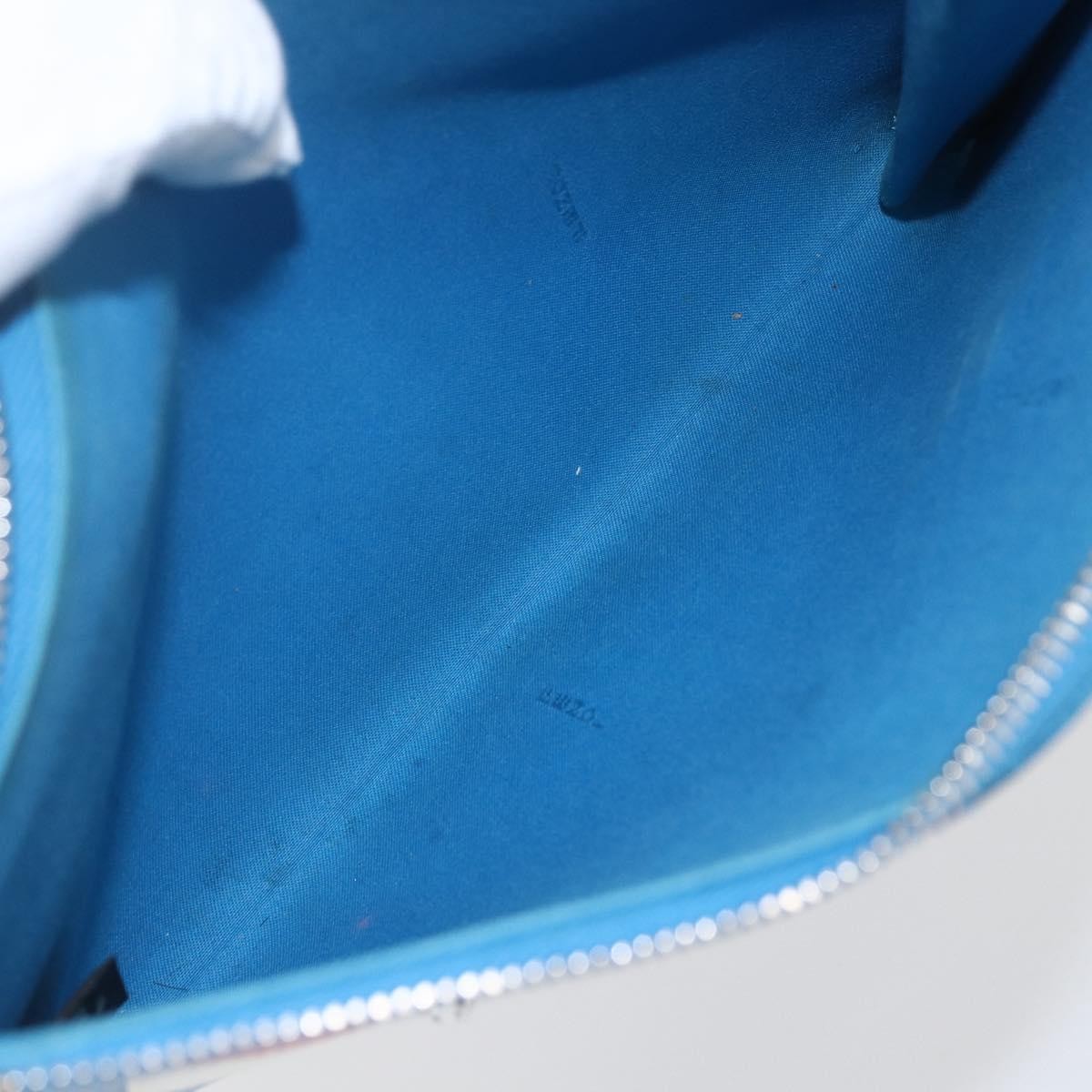 Fendi Monster Clutch Leather Blue Leather Clutche & Pouche Bag (Pre-Owned)