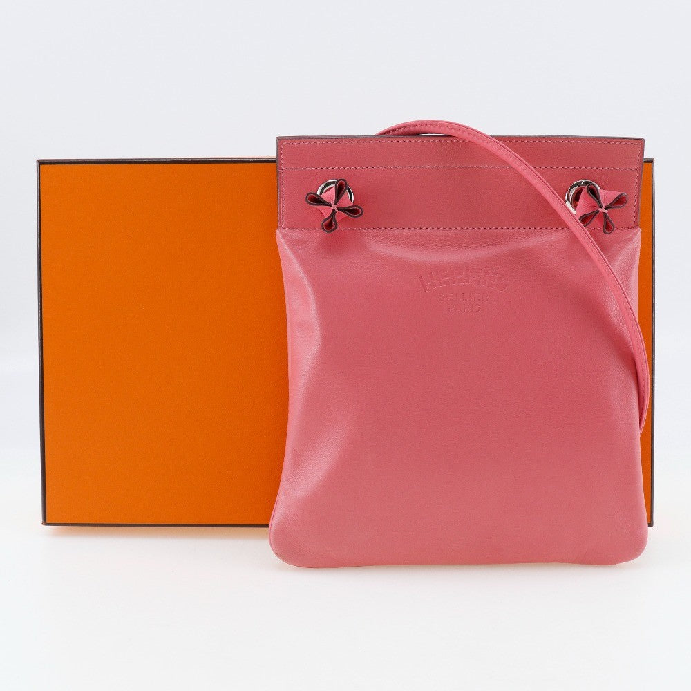Hermes Aline Calfskin Pink Calfskin Shoulder Bag Bag (Pre-Owned)