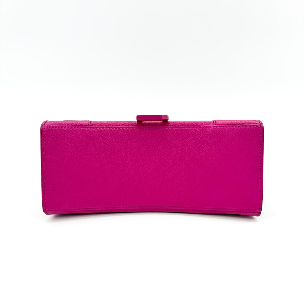Balenciaga Hourglass Top Handle Leather With Crystals Pink Leather Handbag (Pre-Owned)