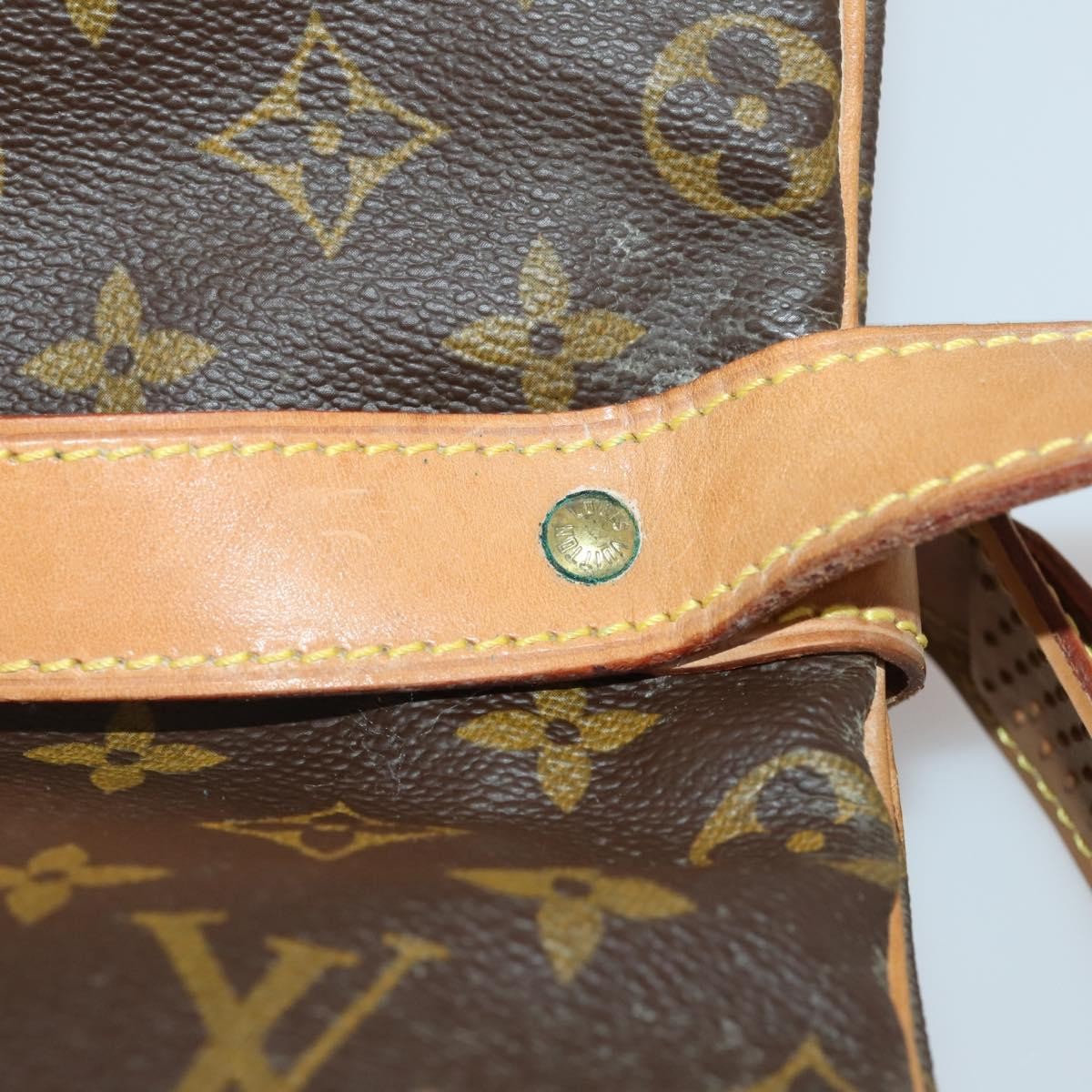 Louis Vuitton Saumur Monogram Canvas Brown Canvas Shoulder Bag Bag (Pre-Owned)