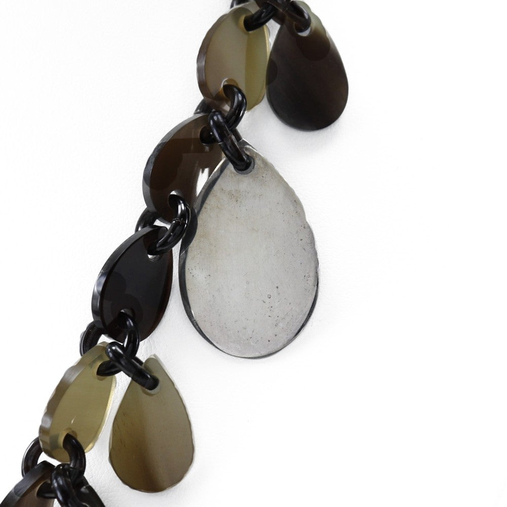 Hermes Necklace Buffalo Horn And Horn Brown Horn Jewelry (Pre-Owned)