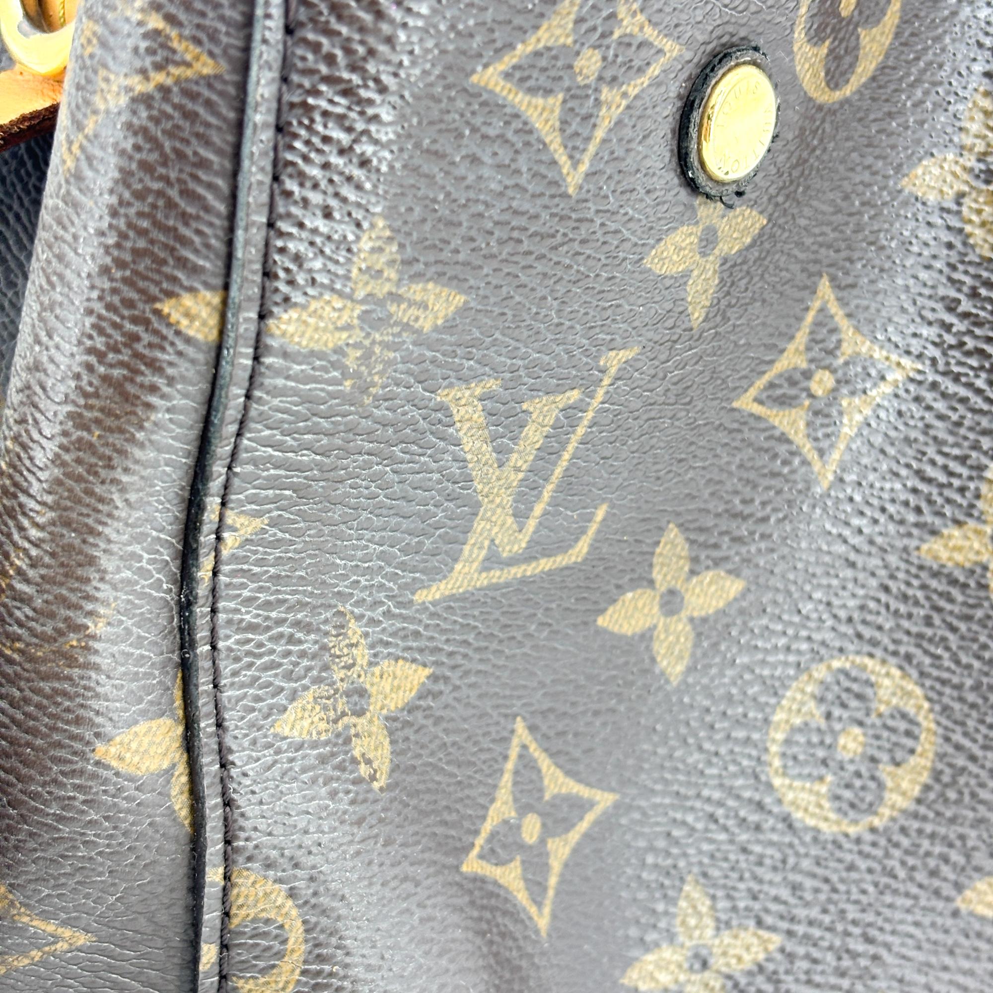 Louis Vuitton Montaigne Monogram Canvas Brown Canvas Handbag (Pre-Owned)