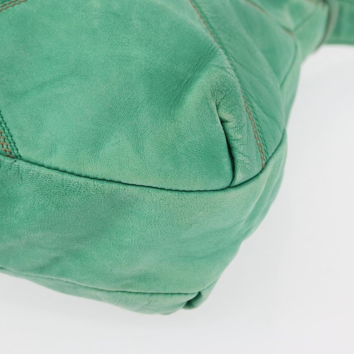Loewe Vintage Leather Green Leather Shoulder Bag Bag (Pre-Owned)