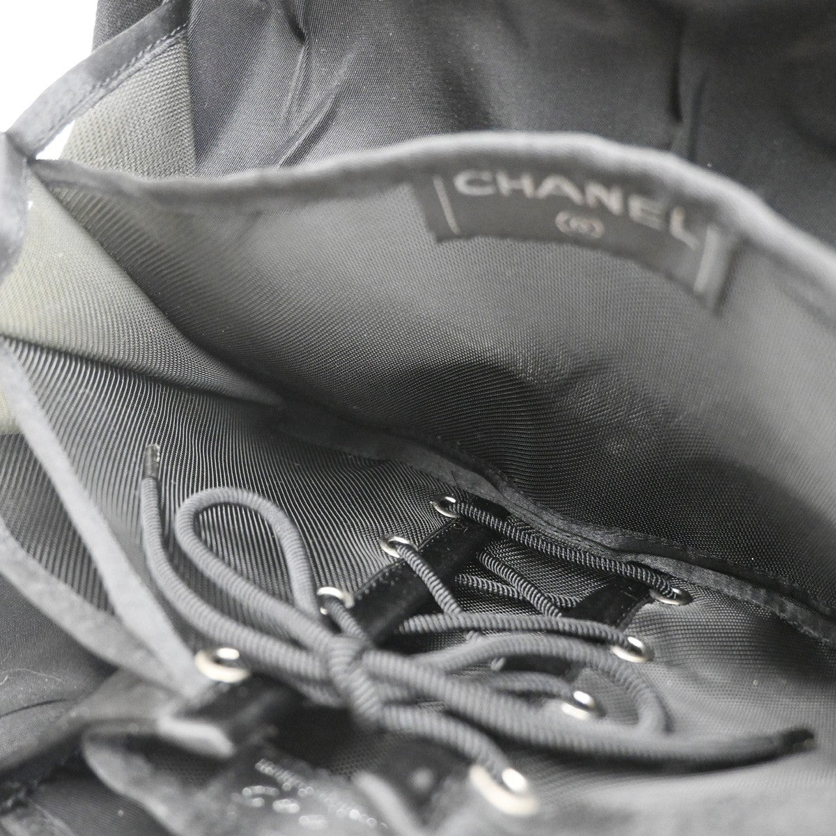 Chanel Millennium 2005 Jersey Black Canvas Handbag (Pre-Owned)