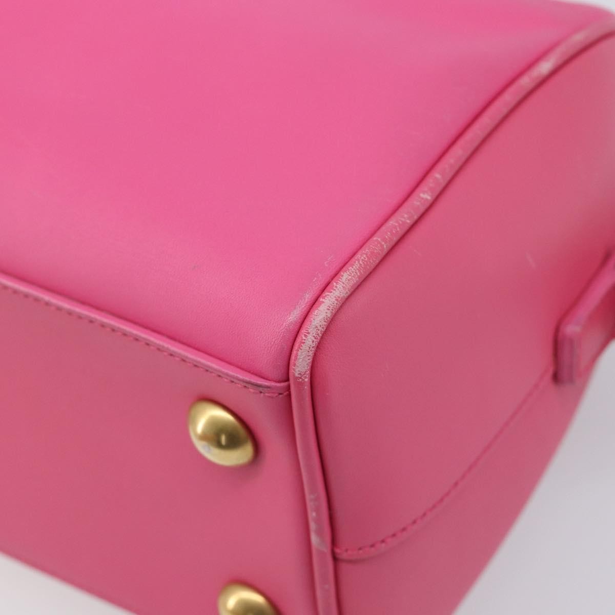 Saint Laurent Classic Duffle Leather Pink Leather Handbag (Pre-Owned)