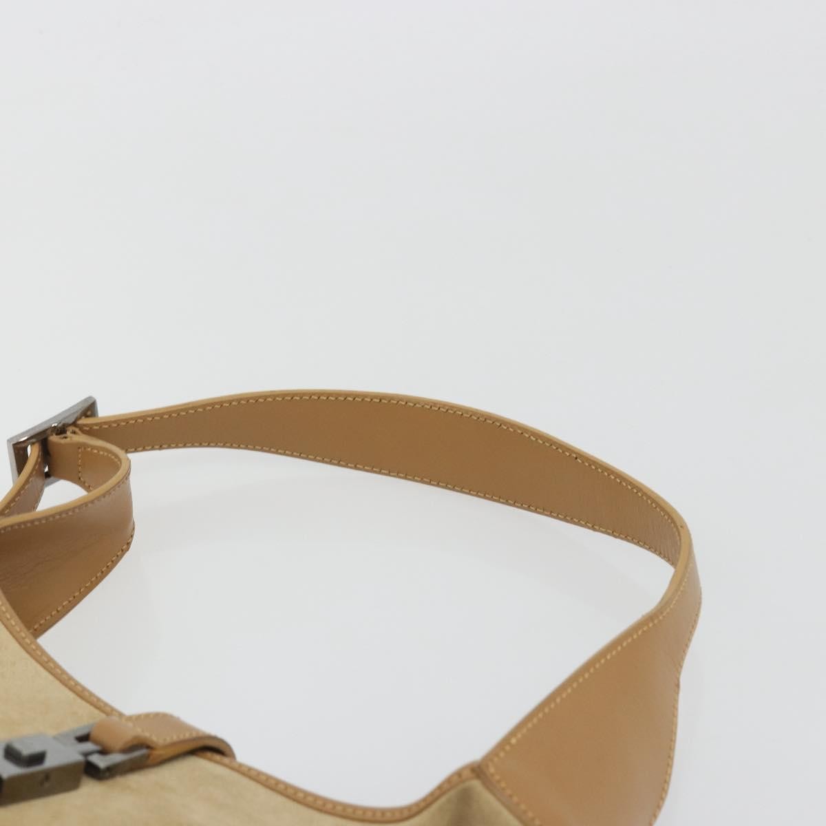 Gucci Web Jackie O Hobo Suede Beige Suede Shoulder Bag Bag (Pre-Owned)