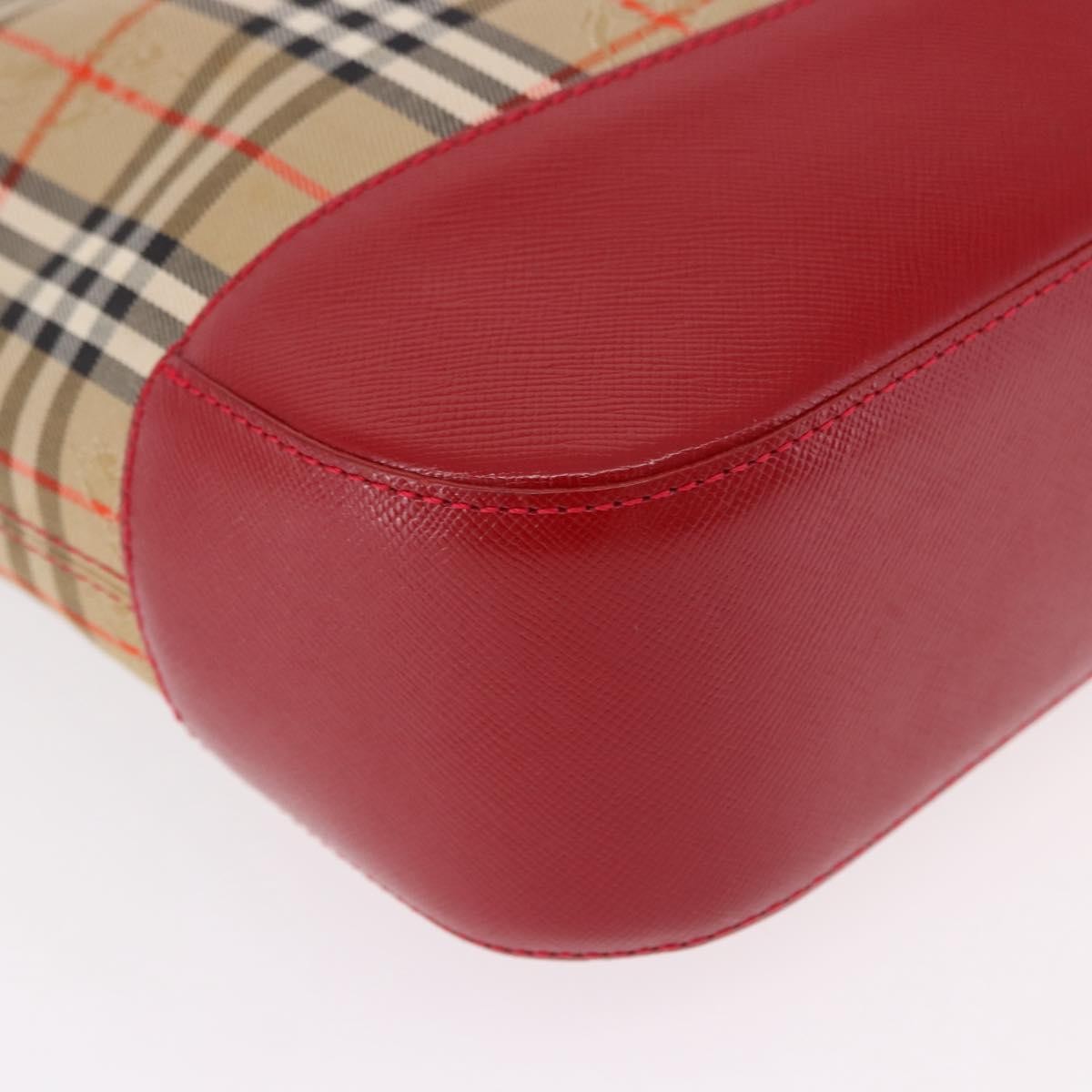 Burberry Nova Check Nova Check Canvas And Leather Beige Canvas Handbag (Pre-Owned)