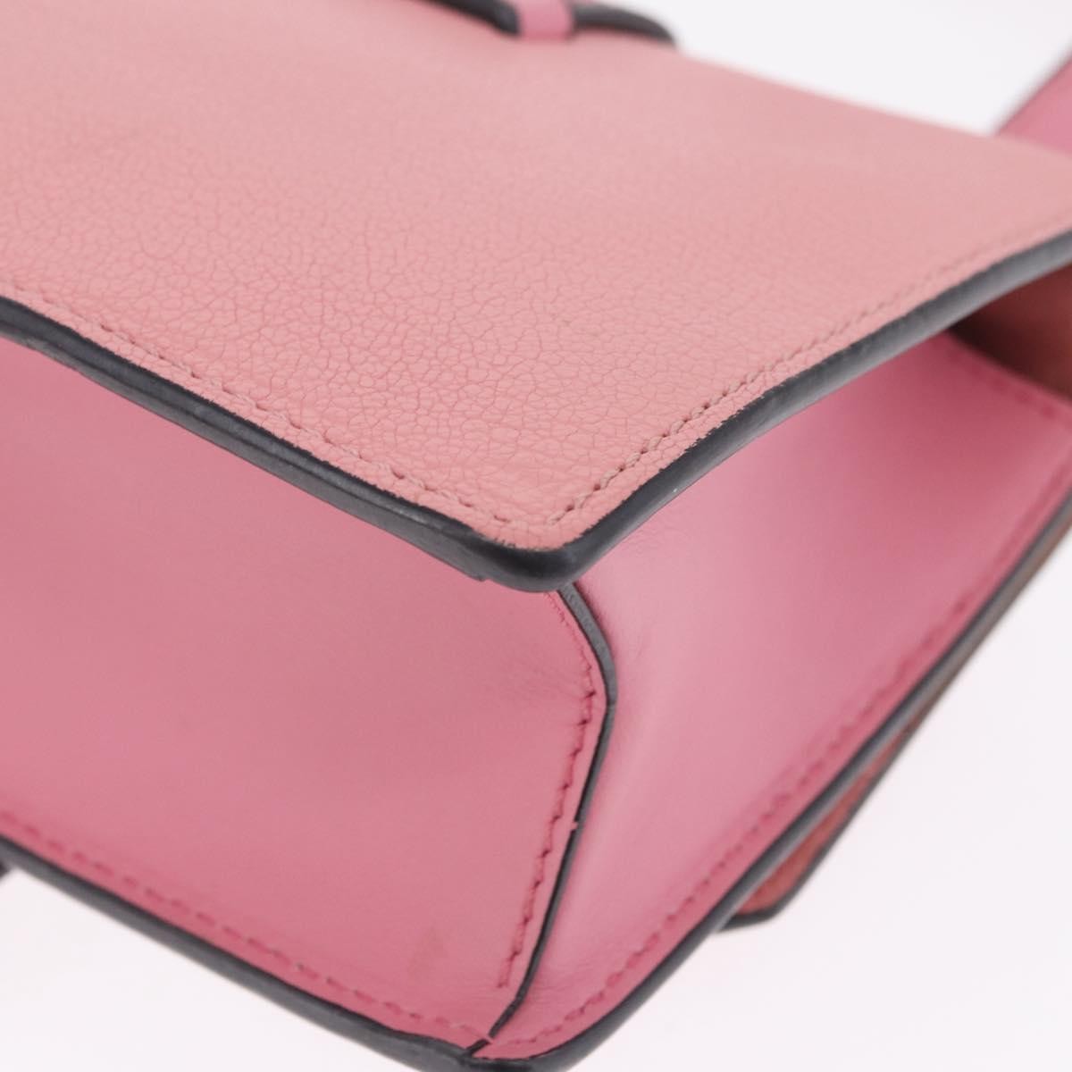 Miu Miu Madras Crystal Flap Leather Pink Leather Crossbody Bag Bag (Pre-Owned)