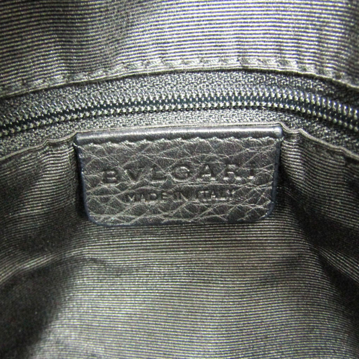 Bvlgari Logomania Canvas Black Canvas Handbag (Pre-Owned)