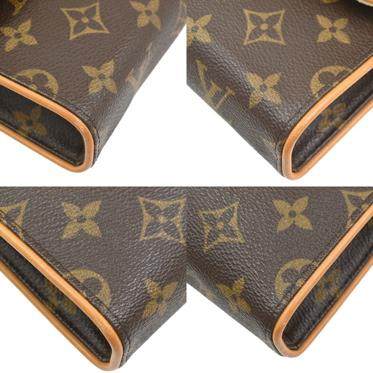 Louis Vuitton Florentine Waist Monogram Canvas Brown Canvas Clutche & Pouche Bag (Pre-Owned)
