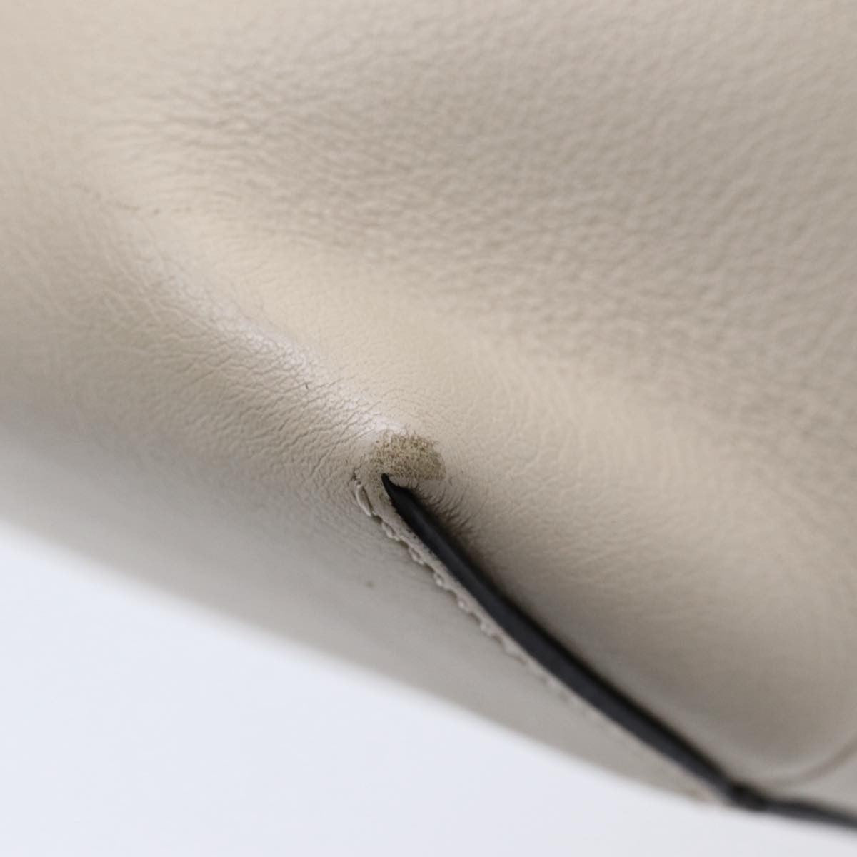 Fendi By The Way Satchel Leather Beige Leather Handbag (Pre-Owned)