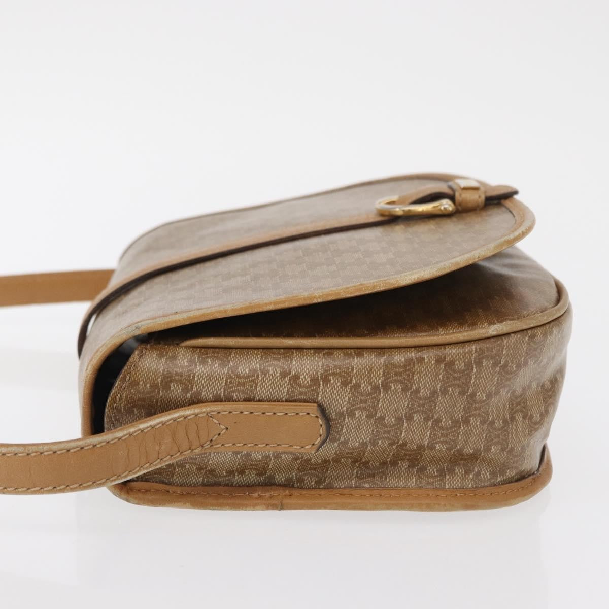 Celine Vintage Macadam Canvas Beige Canvas Shoulder Bag Bag (Pre-Owned)