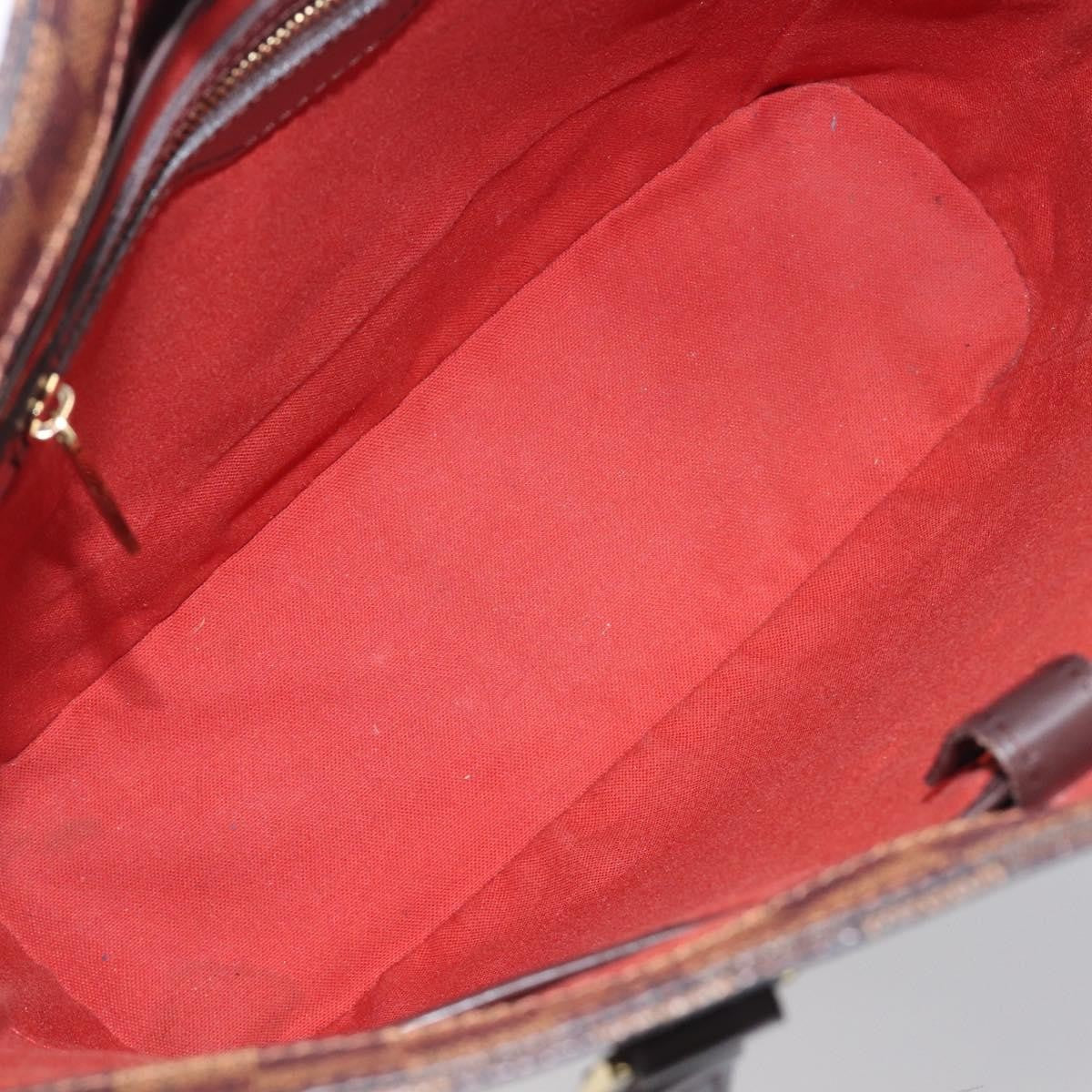 Louis Vuitton Vavin Damier With Leather Brown Canvas Handbag (Pre-Owned)