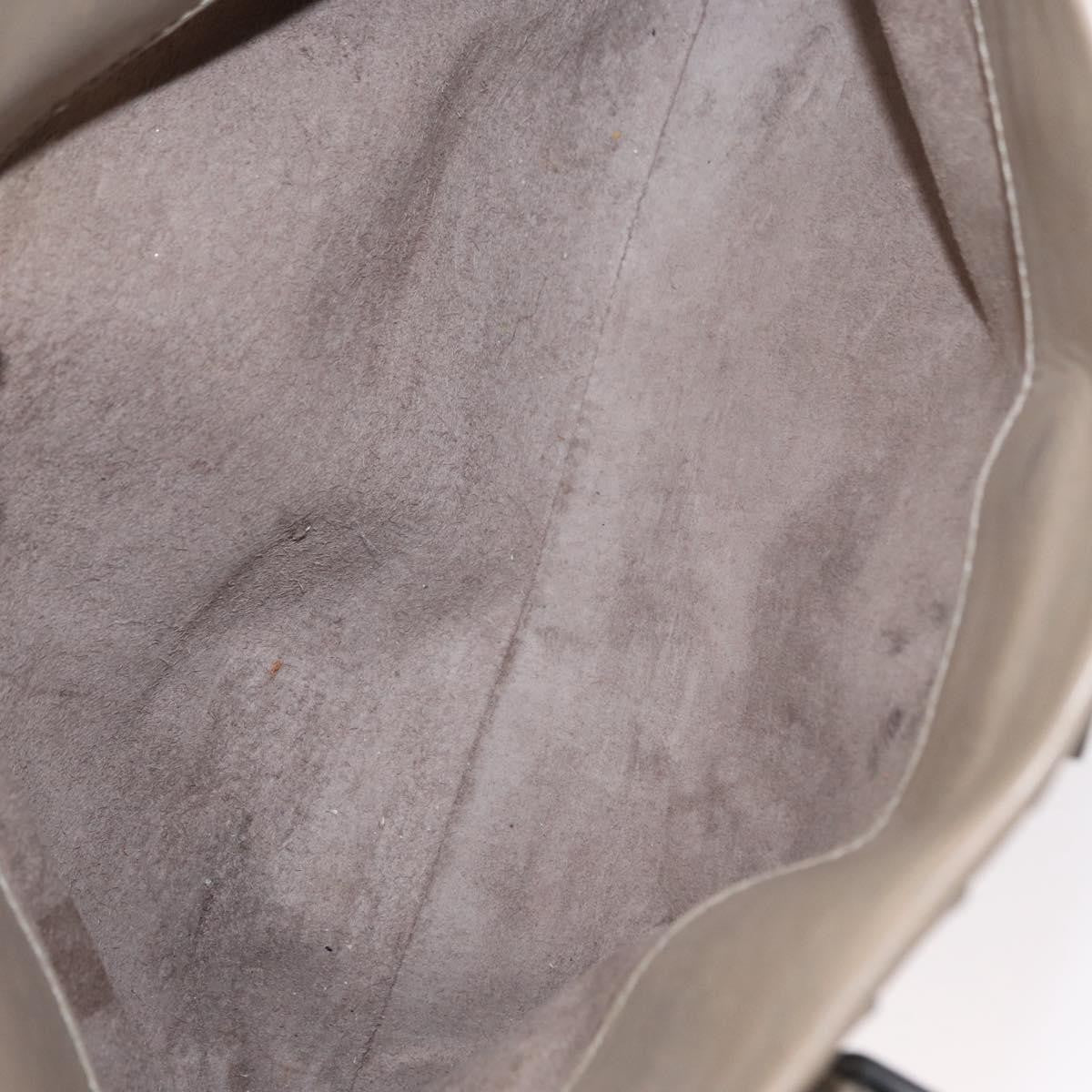 Bottega Veneta Roma Intrecciato Nappa Gray Leather Handbag (Pre-Owned)
