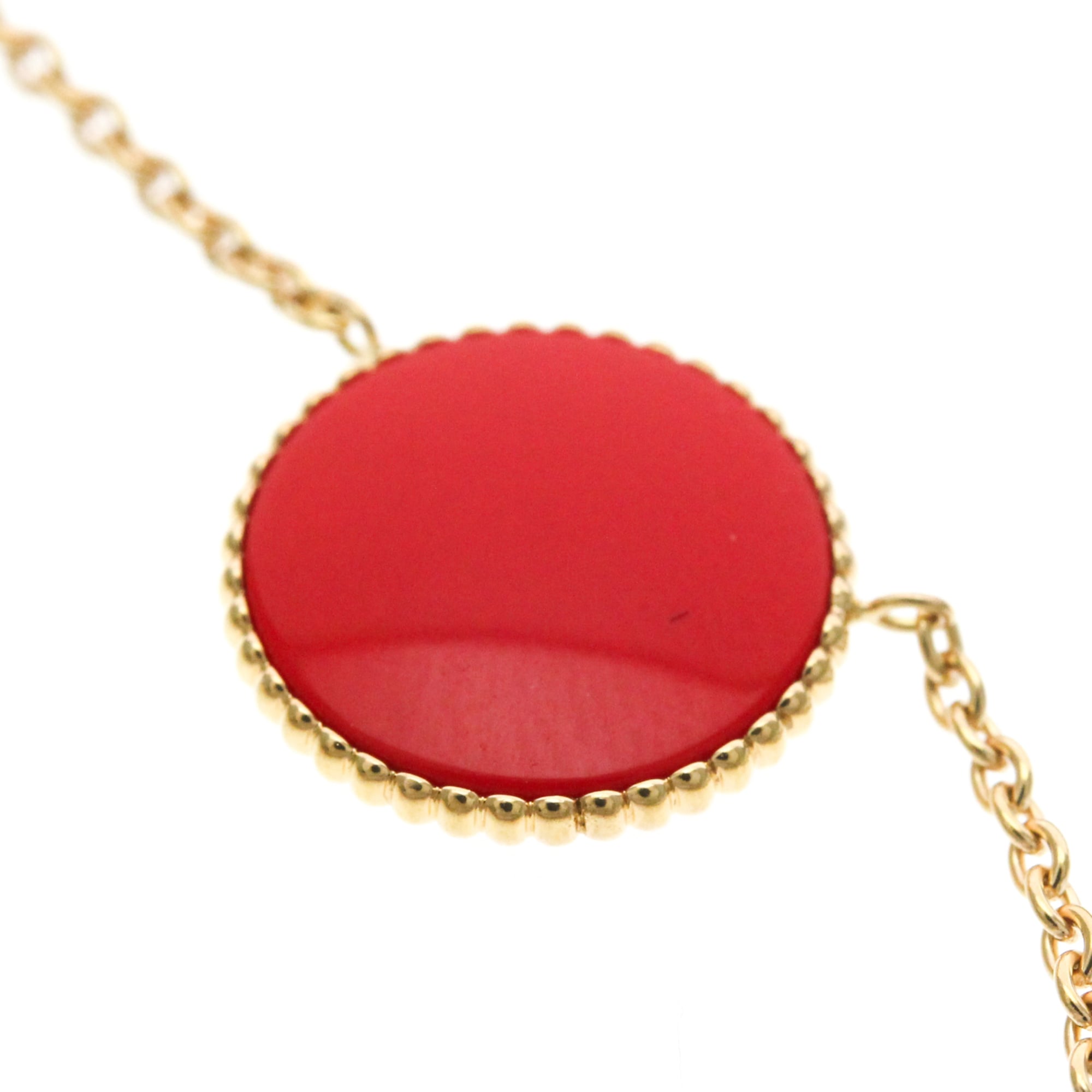 Christian Dior Rose Des Vents 18K Rose Gold With Diamonds Gold Pink_Gold Necklace Jewelry (Pre-Owned)