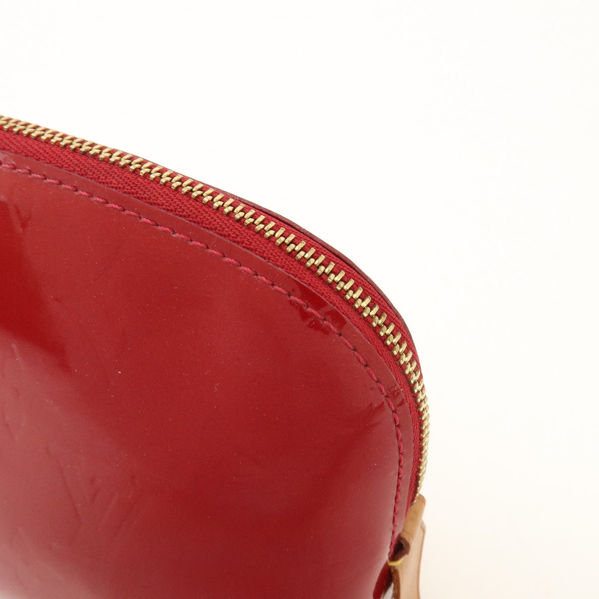Louis Vuitton Cosmetic Monogram Vernis Red Patent_Leather Toiletry Case Accessory (Pre-Owned)