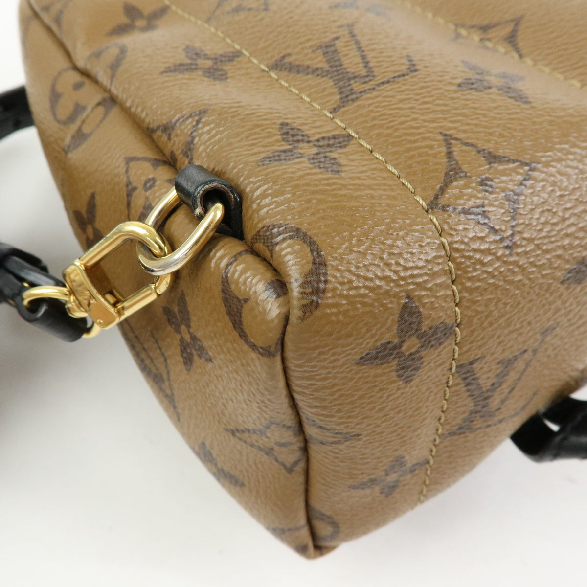 Louis Vuitton Palm Springs Reverse Monogram Canvas Brown Canvas Backpack Bag (Pre-Owned)